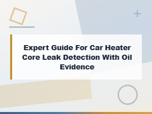 Expert Guide for Car Heater Core Leak Detection with Oil Evidence